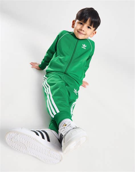 Groen adidas Originals SS Trainingspak Baby's 